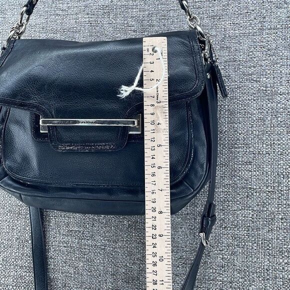 Coach Crossbody Bag‎ Medium Black Taylor Flap Soft Leather Convertible COA - Picture 4 of 13